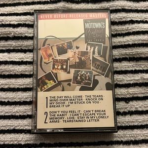 Motown’s brightest stars never before released masters cassette tape